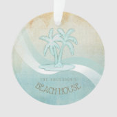 Beach House Palm Trees Aqua ID623 (devant)
