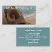 Beach House Rental Seashell Ocean Visitekaartje (Voorkant / Achterkant)