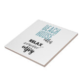 Beach House Rules Relax Decor Tegeltje (Zijkant)