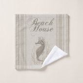 Beach House Seahorse Seashore (Gant de toilette)