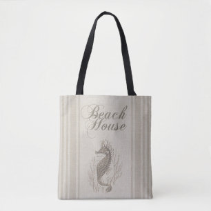 Beach House Seahorse Seashore Draagtas