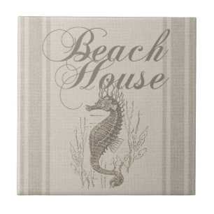 Beach House Seahorse Seashore Tegeltje