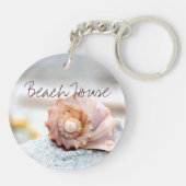 Beach House Seashell Sleutelhanger (Achterkant)