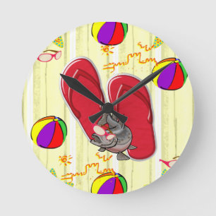 Beach House tijdklok Ronde Klok