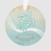 Beach House Tortue nautique Aqua Blue ID623 (devant)