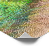 Beach House Tuin met zeilboot Poster (Hoek)