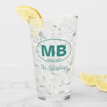 Beach House Two Letter Oval Fir Cottage Script