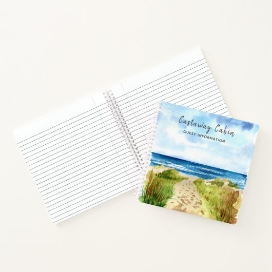 Beach House Vaction Comments Guest Book Notitieboek (Binnen)