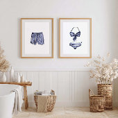 Beach House Wall Art, Ensemble de maillots de bain