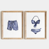 Beach House Wall Art, Ensemble de maillots de bain