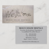 Beach House Welkom Visitekaartje (Voorkant / Achterkant)