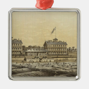 Beach House, Zee Girt, Monmouth Co, NJ Metalen Ornament