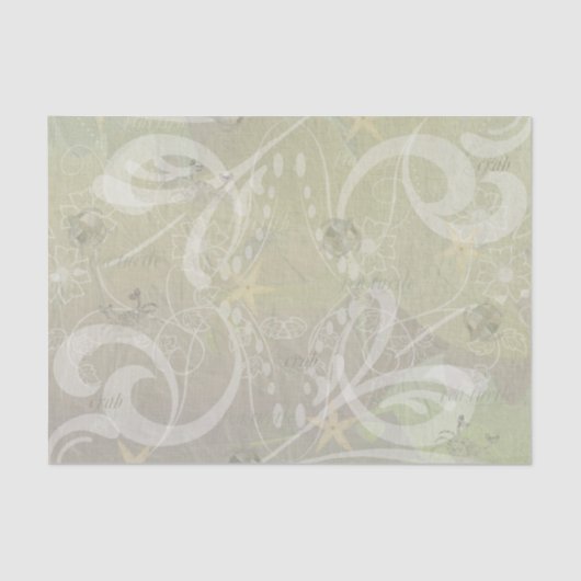 Beach House Zee Tissuepapier (Voorkant)