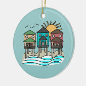 Beach Houses Ornament (Links)
