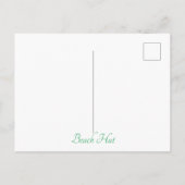 Beach Hut Briefkaart (Achterkant)
