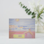 Beach Hut Briefkaart (Staand voorkant)