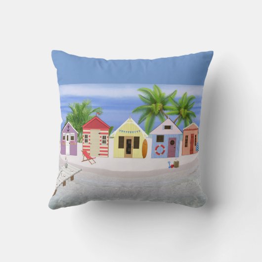 Beach Hut Kussen (Achterkant)