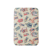 Beach Hut Pattern Badmat (Voorkant Verticaal)