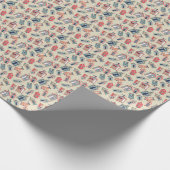 Beach Hut Pattern Cadeaupapier (Hoek)