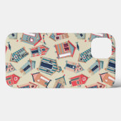 Beach Hut Pattern Case-Mate iPhone Case (Achterkant (horizontaal))
