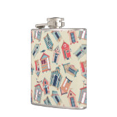 Beach Hut Pattern Heupfles (Links)