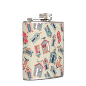 Beach Hut Pattern Heupfles (Rechts)