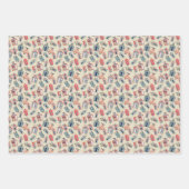 Beach Hut Pattern Inpakpapier Vel (Voorkant)