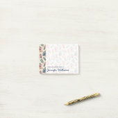 Beach Hut Pattern | Jouw namen toevoegen Post-it® Notes (Op bureau)