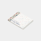 Beach Hut Pattern | Jouw namen toevoegen Post-it® Notes (Schuin)