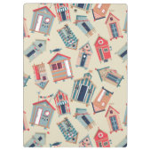 Beach Hut Pattern Klembord (Achterkant)