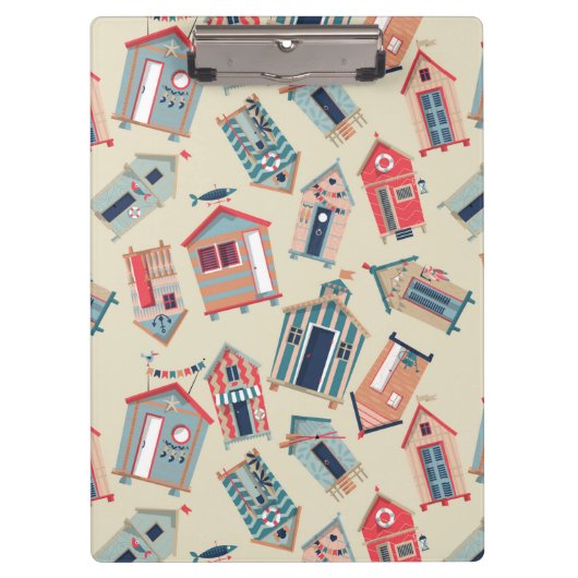 Beach Hut Pattern Klembord (Voorkant)