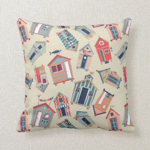 Beach Hut Pattern Kussen