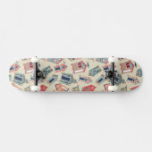 Beach Hut Pattern Skateboard (Horizontaal)