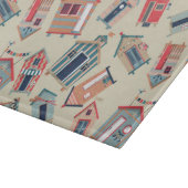 Beach Hut Pattern Snijplank (Hoek)