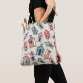 Beach Hut Pattern Tote Bag (Dichtbij)