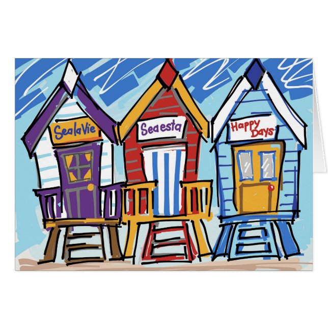 Beach Huts (Voorkant Horizontaal)