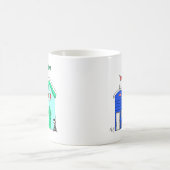 Beach Huts 2 Illustratie Koffiemok (Center)