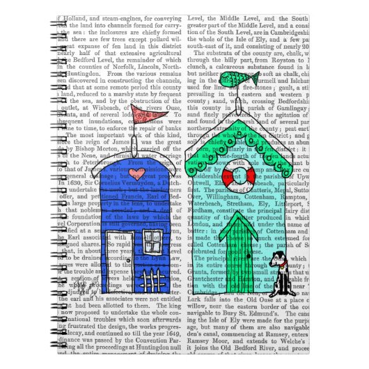 Beach Huts 2 Illustratie Notitieboek (Voorkant)