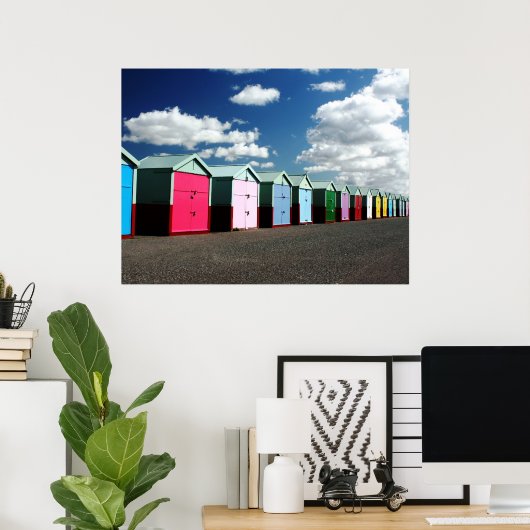 Beach Huts 2 Poster (Thuiskantoor)