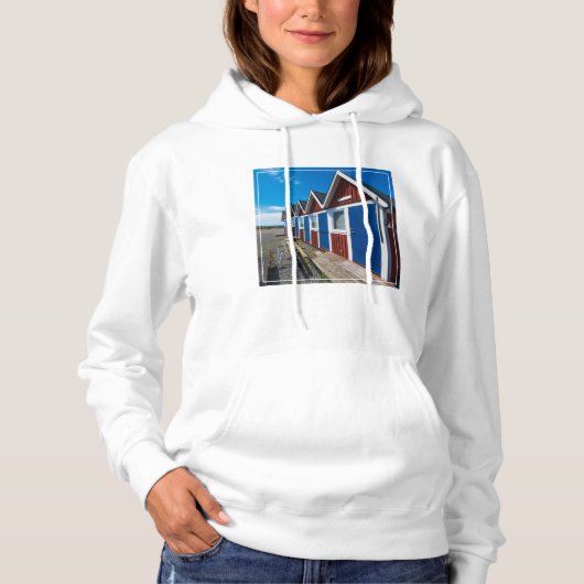 Beach Huts 3 Hoodie (Voorkant)