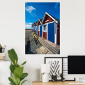 Beach Huts 3 Poster (Thuiskantoor)
