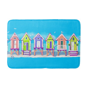 Beach Huts Badmat
