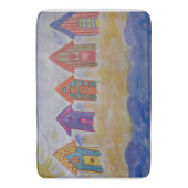 Beach Huts Bath Mat (Voorkant Verticaal)