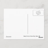 Beach Huts Briefkaart (Achterkant)