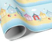 Beach Huts Cadeaupapier (Rol Hoek)