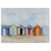 Beach Huts I Snijplank (Voorkant)