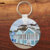 Beach Huts in Southwold Sleutelhanger (Voorkant)