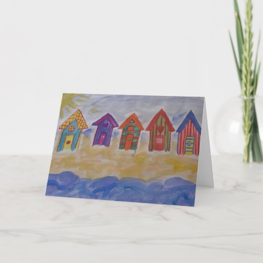 Beach Huts Kaart (Voorkant)