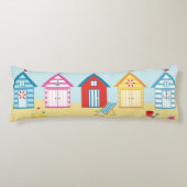 Beach Huts Lichaamskussen (Voorkant)
