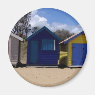 Beach Huts Melbourne 2 Magneet